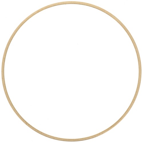 Anilla para montaje y tejido redondo 50 mm de latón bruto x1