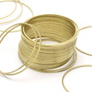 Anilla para montaje y tejido redondo 50 mm de latón bruto x1