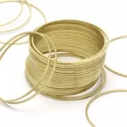 Anilla para montaje y tejido redondo 42 mm de latón bruto