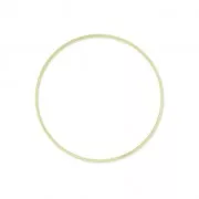 Anilla para montaje y tejido redondo 40 mm de latón bruto