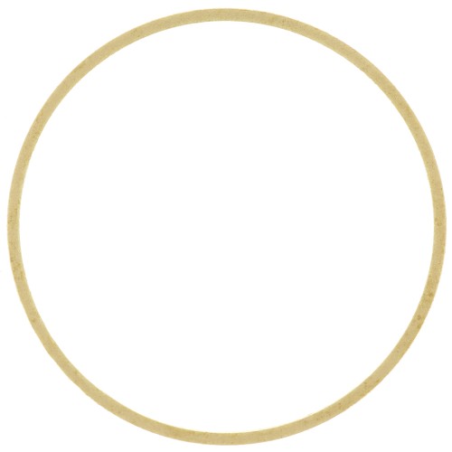 Anilla para montaje y tejido redondo 32 mm de latón bruto