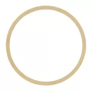 Anilla para montaje y tejido redondo 20 mm de latón bruto