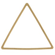 Anilla para montaje y tejido triángulo 21x24 mm de latón bruto x1