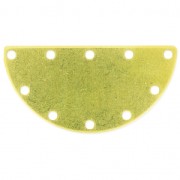 Anilla para montaje y tejido multifilas media luna 40x20 mm laiton brut|raw }}