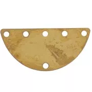 Anilla para montaje y tejido multifilas media luna 25x12 mm laiton brut