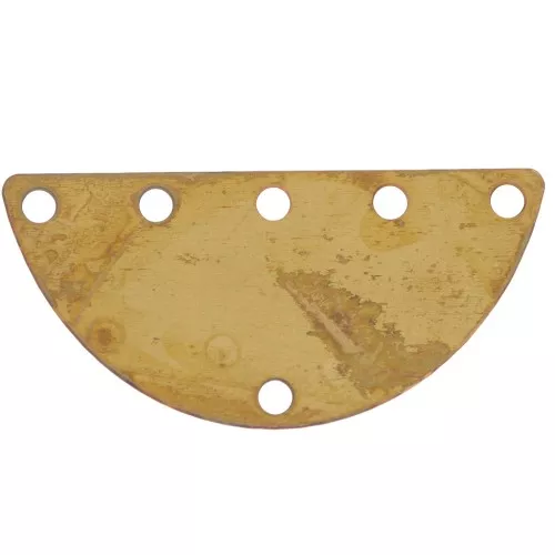 Anilla para montaje y tejido multifilas media luna 25x12 mm laiton brut