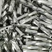 Bugles Twist Miyuki 12 mm TW2012-0194 - Palladium Plated x5g