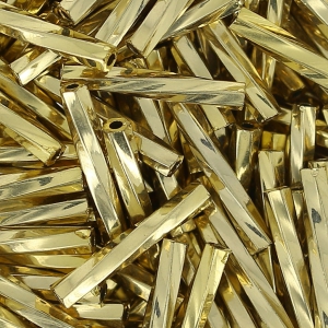 Bugles Twist Miyuki 12 mm TW2012-0193 - 24kt Gold Light Plated x5g