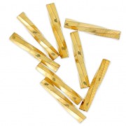 Bugles Twist Miyuki 12 mm TW2012-0191 - 24kt Gold Plated x5g