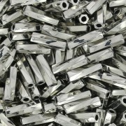 Bugles Twist Miyuki 6 mm TW-0194 - Palladium Plated x5g|raw }}