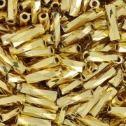 Bugles Twist Miyuki 6 mm TW-0193 - 24kt Gold Light Plated x5g