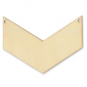 Entrepieza galón 2 agujeros de madera bruto para pintar 80x60 mm pour plastrón