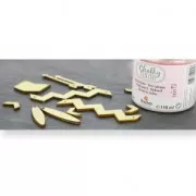 Entrepieza galón 2 agujeros de madera bruto para pintar 77x21mm pour plastrón