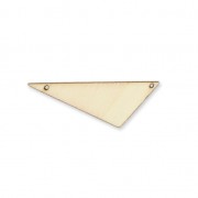 Entrepieza triángulo 2 agujeros de madera bruto para pintar 40x18 mm|raw }}