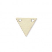 Intercalaire triangle 2 trous en bois brut à peindre ou customiser 19x17 mm|raw }}