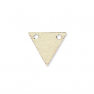 Intercalaire triangle 2 trous en bois brut à peindre ou customiser 19x17 mm