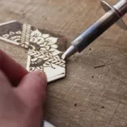 12 terminales pirograbador (punzones) cuadrado/triángulo/círculos/tríangulos/rombo/gotas