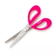 Tijeras deco design I SPY DIY 23 cm mango forma corazón lame triángulos Negro