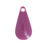 Dije de metal gota resina epoxi 12 mm - Violeta x 10