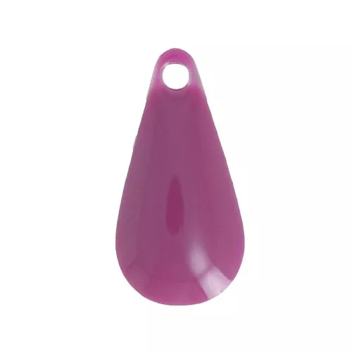 Dije de metal gota resina epoxi 12 mm - Violeta x 10