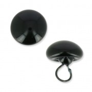 Ojo animal de vidrio para coser 12 mm Negro x1