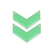 Entrepiezas de metal galón 2 agujeros resina epoxi 29 mm Mint x2