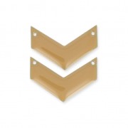 Entrepiezas de metal galón 2 agujeros resina epoxi 29 mm Beige x 2|raw }}