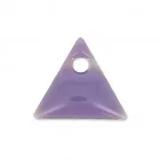 Dijes de metal triángulo resina epoxi 8 mm Morado x8