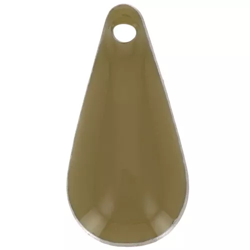Dijes de metal gota resina epoxi 12 mm Kaki x10