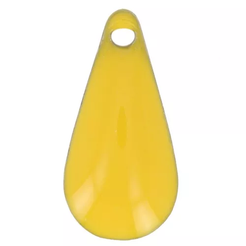 Dijes de metal gota resina epoxi 12 mm Amarillo x10