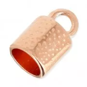 Terminal para la creación de joyas espiral o para cordón 8.5 mm dorado rosa