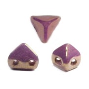 Cuentas de vidrio Super-Khéops® de Puca®  6 mm Opaco Lilas Ceramic Look x10g