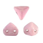 Cuentas de vidrio Super-Khéops® de Puca®  6mm Op Light Rosa Ceramic Look x10g|raw }}
