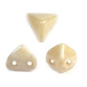Cuentas de vidrio Super-Khéops® de Puca®  6 mm Opaco Beige Ceramic Look x10g|raw }}