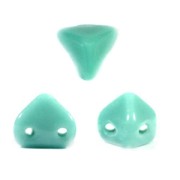 Cuentas de vidrio Super-Khéops® de Puca®  6 mm Green Turquesa x10g|raw }}