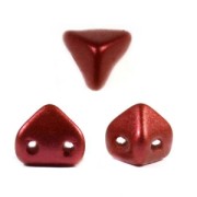 Cuentas de vidrio Super-Khéops® de Puca®  6 mm Red Metallic Mat x10g