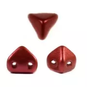Cuentas de vidrio Super-Khéops® de Puca®  6 mm Red Metallic Mat x10g