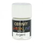 Polvo de mica para arcilla polimérica Cernit Sparkling Metallic Argent 080 x5g
