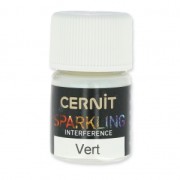 Polvo de mica para arcilla polimérica Cernit Sparkling Interference Vert 600 x5g