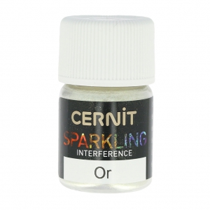 Polvo de mica para arcilla polimérica Cernit Sparkling Interference Or 050 x5g