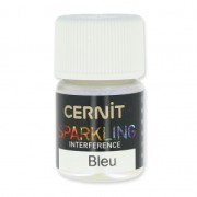 Polvo de mica para arcilla polimérica Cernit Sparkling Interference Bleu 200 x5g