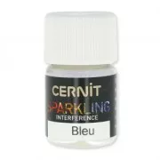Polvo de mica para arcilla polimérica Cernit Sparkling Interference Bleu 200 x5g