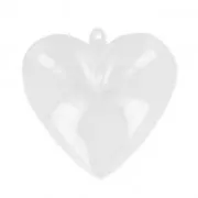 5 moldes de plástico para rellenar Especial Contacto Alimentario 60 mm Corazón