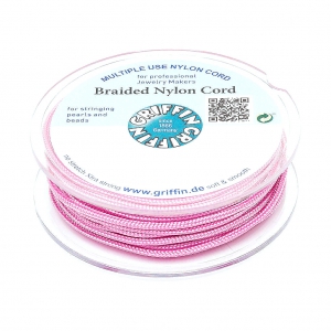 Hilo nylon trenzado europeo Griffin 1.5 mm Dark Pink x20m