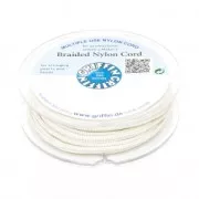 Hilo nylon trenzado europeo Griffin 1.5 mm Cream x20m