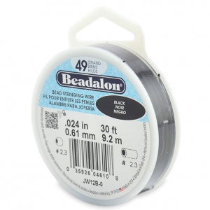 Hilo de Alambre 49 hebras 0.61 mm Negro x 9,2 m