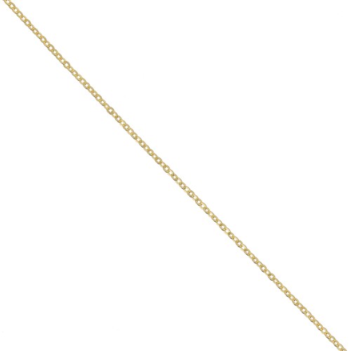 Cadena malla Forçat 1.4 mm de Plata 925 dorada x 50cm