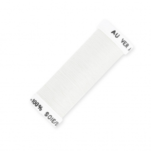Hilo para bordar para bordado sobre tul de seda de Lunéville Seda surfine Blanco (101) x100m
