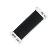 Hilo para bordar para bordado sobre tul de seda de Lunéville Seda surfine Negro (100) x100m