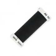 Hilo para bordar para bordado sobre tul de seda de Lunéville Seda surfine Negro (100) x100m